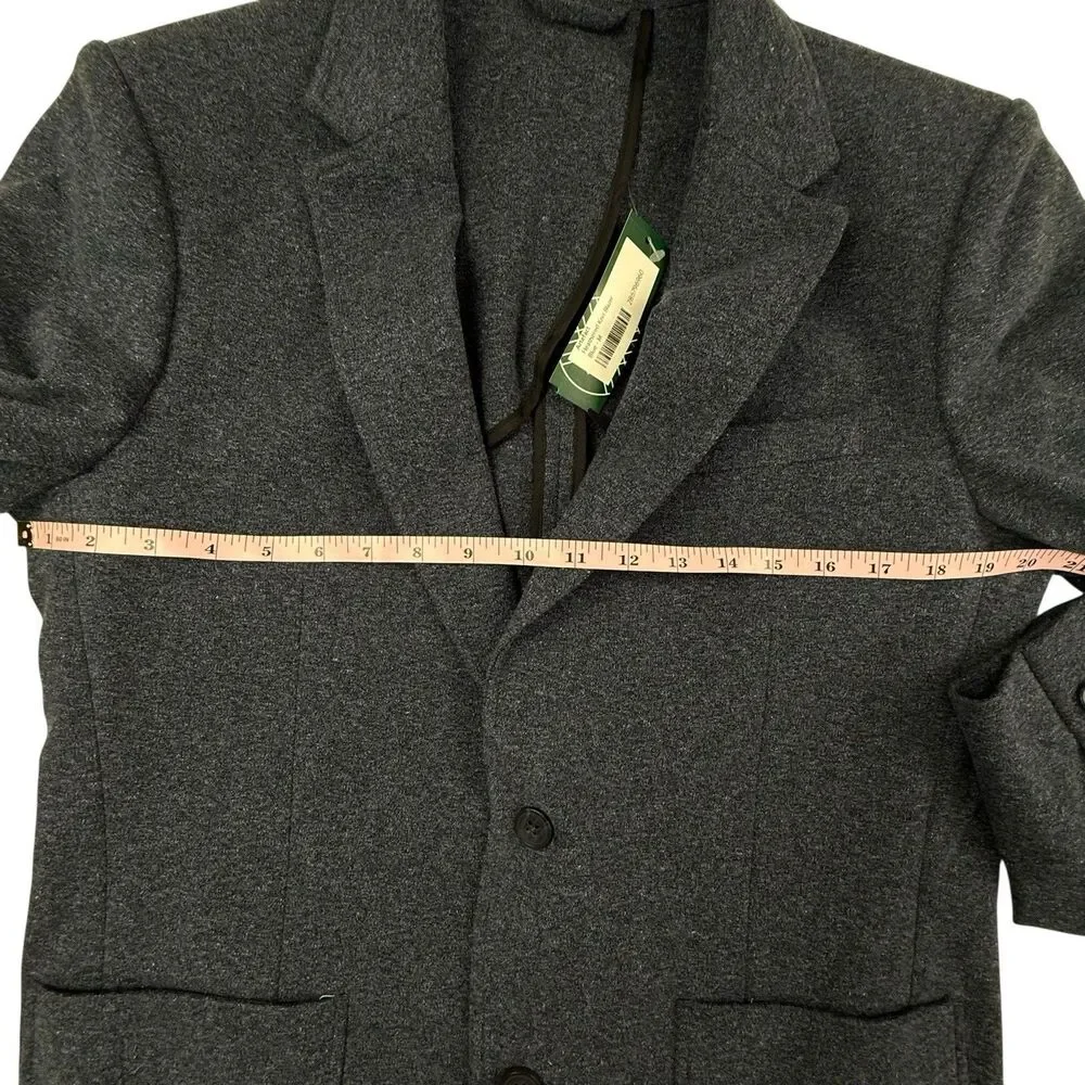 NEW Artefact Knit Blazer Heathered Blue Men Size Medium Jacket Academia Preppy